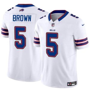Buffalo Bills #5 Anthony Brown White 2024 F.U.S.E. Vapor Untouchable Limited Stitched Jersey