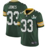 Green Bay Packers #33 Aaron Jones Green Super Bowl LIV Vapor Untouchable Stitched Limited Jersey