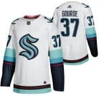 Seattle Kraken #37 Yanni Gourde White Stitched Jersey