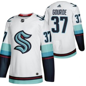 Seattle Kraken #37 Yanni Gourde White Stitched Jersey