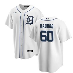 Detroit Tigers #60 Akil Baddoo White Cool Base Stitched Jersey