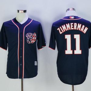 Nationals #11 Ryan Zimmerman Navy Blue New Cool Base Stitched Jersey