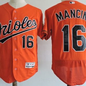 Baltimore Orioles #16 Trey Mancini Orange Elite Stitched Jersey