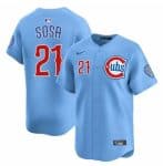Chicago Cubs #21 Sammy Sosa Blue 2024 25 2nd Alternate Limited Stitched Jersey