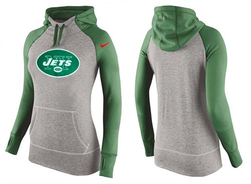 Nike New York Jets Performance Hoodie Grey Green_2