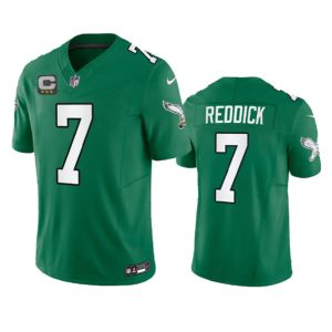 Philadelphia Eagles #7 Haason Reddick Green 2023 F.U.S.E. With C Patch Vapor Untouchable Stitched Jersey