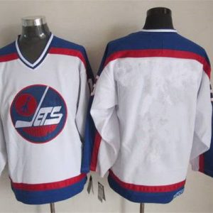 Winnipeg Jets Blank 1979-80 White CCM Vintage Throwback Jersey