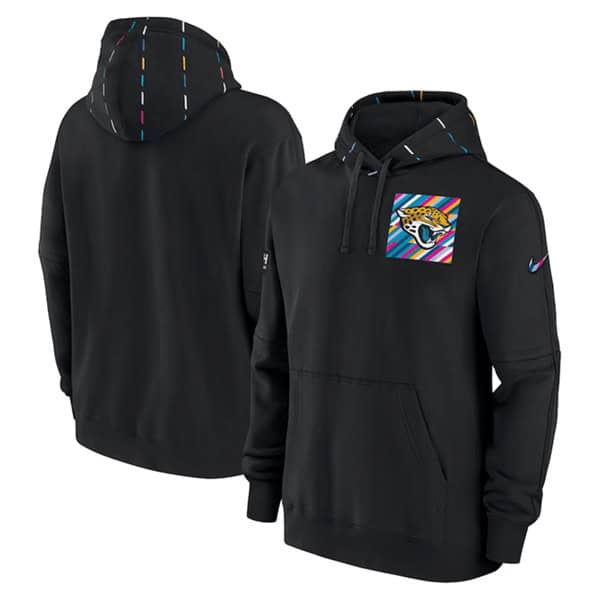 Jacksonville Jaguars Black 2023 Crucial Catch Club Pullover Hoodie