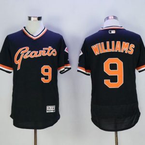 Giants #9 Matt Williams Black Flexbase Authentic Collection Cooperstown Stitched Jersey