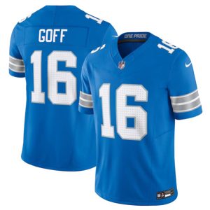 Detroit Lions #16 Jared Goff Blue 2024 F.U.S.E. Vapor Limited Stitched Jersey