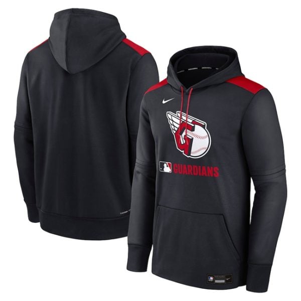 Cleveland Guardians Navy Collection Performance Pullover Hoodie