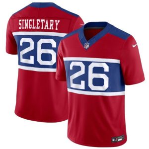 New York Giants #26 Devin Singletary Century Red Alternate Vapor F.U.S.E. Limited Stitched Jersey