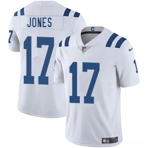 Indianapolis Colts #17 Daniel Jones White 2025 Vapor Limited Stitched Jersey