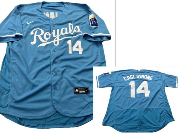 Kansas City Royals #14 Jac Caglianone Light Blue Flexbase Stitched Jersey