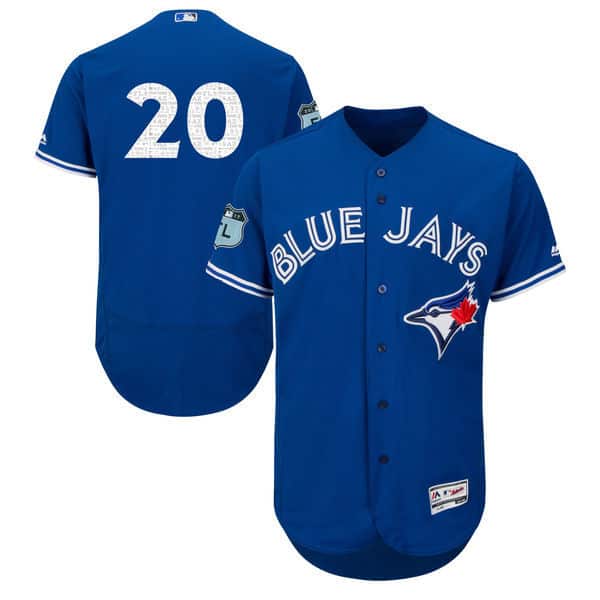 Toronto Blue Jays #20 Josh Donaldson Majestic Royal 2017 Spring Training Authentic Flex Base Player Stitched Jersey