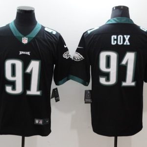 Philadelphia Eagles #91 Fletcher Cox Black Vapor Untouchable Limited Stitched Jersey