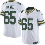 Green Bay Packers #65 Aaron Banks White 2025 Vapor Untouchable Limited Stitched Jersey