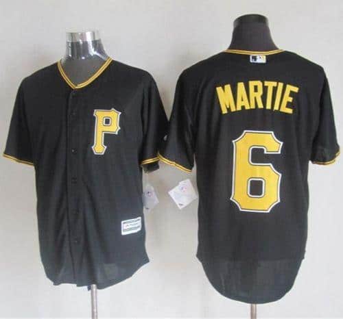 Pirates #6 Starling Marte Black New Cool Base Stitched Jersey