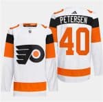 Philadelphia Flyers #40 Cal Petersen White 2024 Stadium Series Stitched Jersey