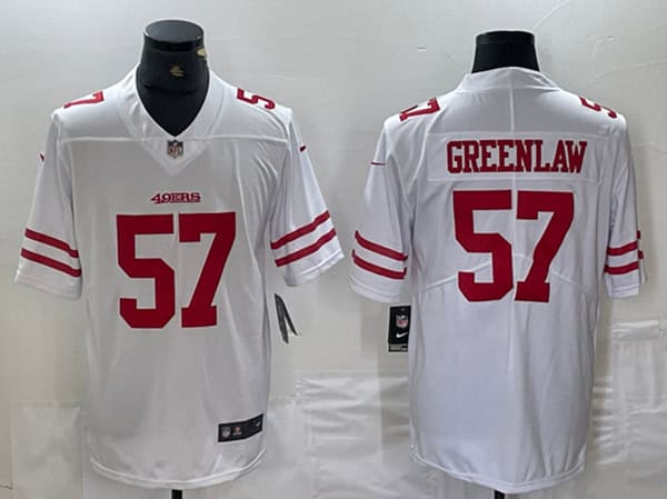 San Francisco 49ers #57 Dre Greenlaw White Vapor Untouchable Limited Stitched Jersey