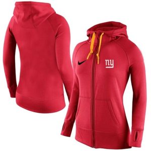 Nike New York Giants Full-Zip Performance Hoodie Red
