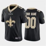 New Orleans Saints Customized Custom Black 2020 Team Big Logo Limited Stitched Jersey