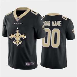 New Orleans Saints Customized Custom Black 2020 Team Big Logo Limited Stitched Jersey