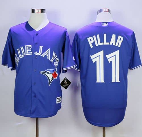 Blue Jays #11 Kevin Pillar Blue New Cool Base Stitched Jersey