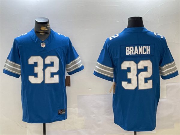 Detroit Lions #32 Brian Branch Blue 2024 F.U.S.E. Vapor Limited Stitched Jersey