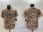 San Diego Padres Blank Tan Camo Cool Base Stitched Jersey