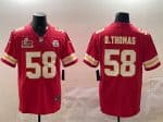 Kansas City Chiefs #58 Derrick Thomas Red 2025 Super Bowl LIX Patch Vapor Untouchable Limited Stitched Jersey