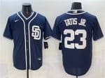 San Diego Padres #23 Fernando Tatis Jr. Navy Cool Base Stitched Jersey