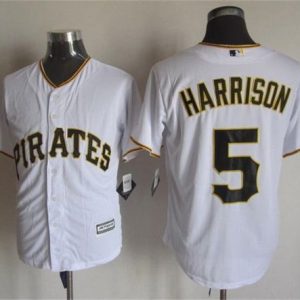 Pirates #5 Josh Harrison White New Cool Base Stitched Jersey