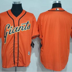 Giants Blank Orange New Cool Base Alternate Stitched Jersey