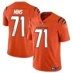 Cincinnati Bengals #71 Amarius Mims Orange 2024 Draft Vapor Untouchable Limited Stitched Jersey