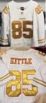 San Francisco 49ers Custom White Color With Gold Letters Limited Stitched NFL Jersey