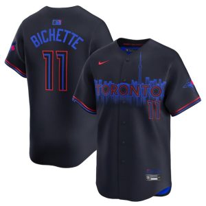 Toronto Blue Jays #11 Bo Bichette Black 2024 City Connect Limited Stitched Jersey