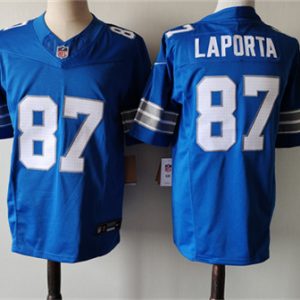 Detroit Lions #87 Sam LaPorta Blue 2024 F.U.S.E. Vapor Limited Stitched Jersey