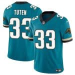 Jacksonville Jaguars #33 Bhayshul Tuten Teal 2024 F.U.S.E. Prowler Throwback Vapor Limited Football Stitched Jersey
