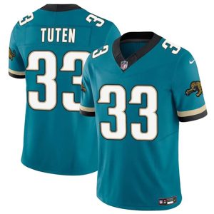 Jacksonville Jaguars #33 Bhayshul Tuten Teal 2024 F.U.S.E. Prowler Throwback Vapor Limited Football Stitched Jersey