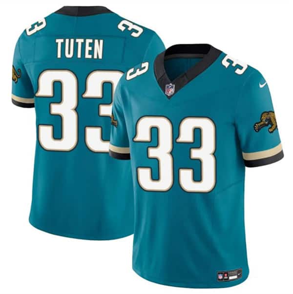 Jacksonville Jaguars #33 Bhayshul Tuten Teal 2024 F.U.S.E. Prowler Throwback Vapor Limited Football Stitched Jersey