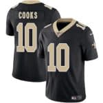 New Orleans Saints #10 Brandin Cooks Black 2025 Vapor Limited Stitched Jersey