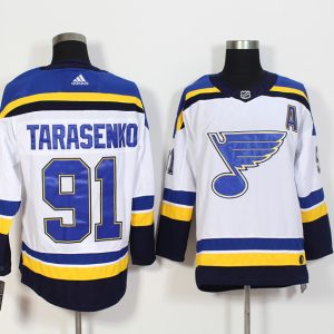 Adidas St. Louis Blues #91 Vladimir Tarasenko White Stitched Jersey