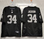 Las Vegas Raiders #34 Bo Jackson Black 2023 F.U.S.E Vapor Untouchable Stitched Jersey