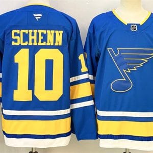 St. Louis Blues #10 Brayden Schenn Blue 2025 With C Patch Stitched Jersey