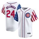 Chicago Cubs #24 Cody Bellinger White 2024 Independence Day Vapor Limited Stitched Jersey
