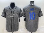 Los Angeles Rams #10 Cooper Kupp Gray With Patch Cool Base Stitched Jersey
