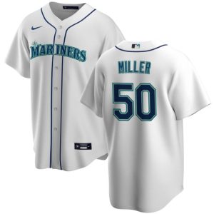 Seattle Mariners #50 Edgar Martinez White Cool Base Stitched Jersey