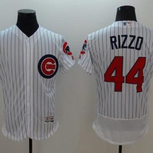 Cubs #44 Anthony Rizzo White Fashion Stars Stripes Flexbase Authentic Stitched Jersey