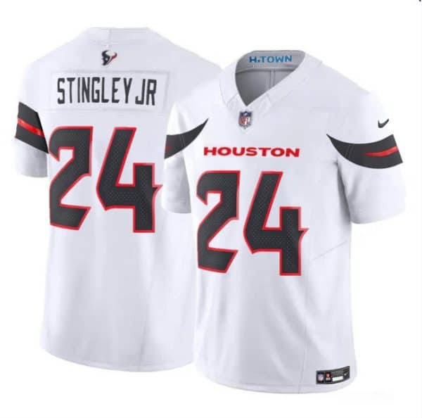 Houston Texans #24 Derek Stingley Jr. White 2024 Vapor F.U.S.E. Limited Stitched Jersey